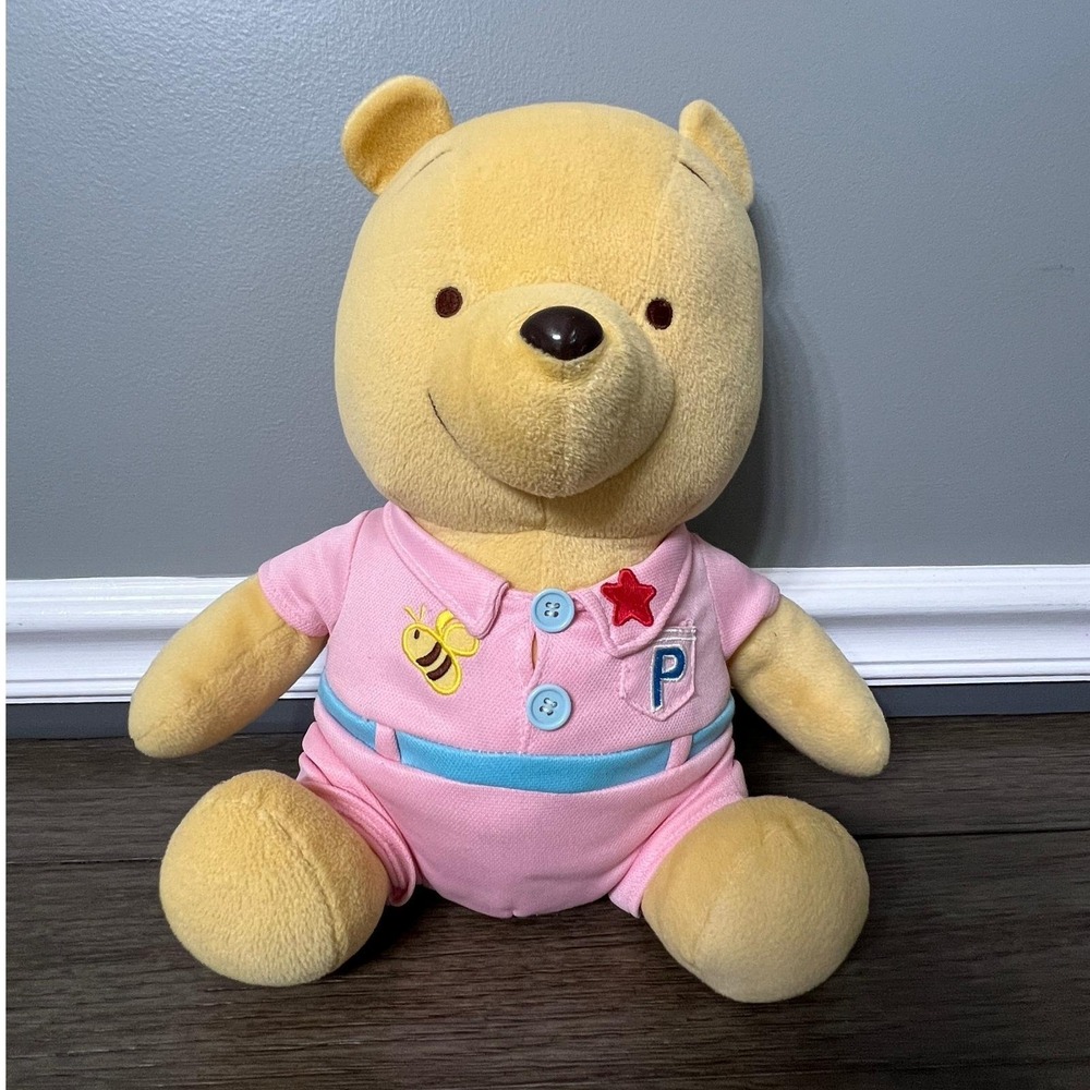 Vintage 2005 Sega Promo WInnie the Pooh Bear Plush with‎ Pink Jumper Rare